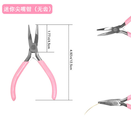 Handmade DIY beaded tool kit open fork needle pliers scissors line tweezers lobster buckle ring wire guide suit wholesale