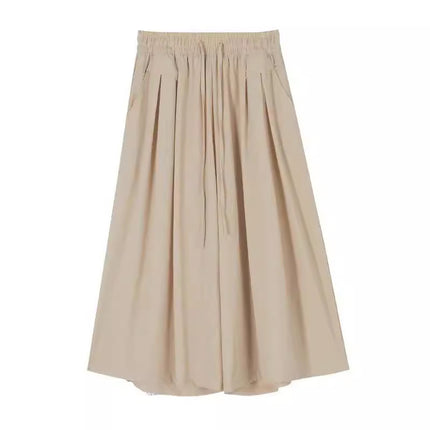 Dipped 2024 New Women's Clothing Spring and Summer Casual High-end Slim Ice Silk Small Yamamoto Wide Legs Casual