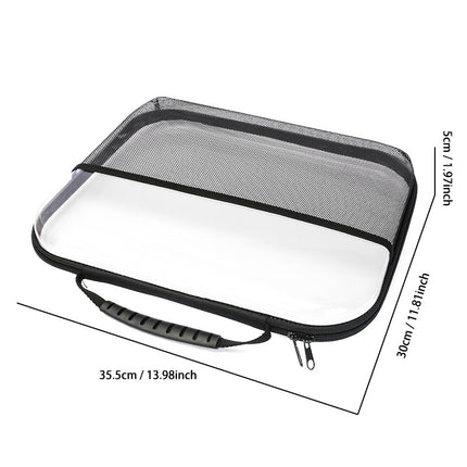 2025 Cross-Border Amazon Pet Mesh Tote Bag Zipper Mesh Storage and Sorting Bag Storage Bag Cross-Border Hot Seller