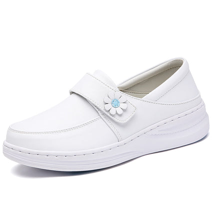Nurse Shoes Women's Hole-In-The-Wall Soft Sole Breathable Non-Tiring Feet Hollow Summer Sandals Thick-Soled Air Cushion Medical Shoes