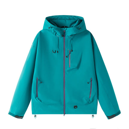 Soft Shell Jacket for Men and Women, New Three-In-One Detachable Single-Impact Hooded Jacket, Outdoor Windproof and Waterproof Mountaineering Jacket