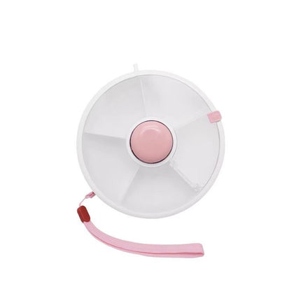 Round Rotating Lunch Box with Lid, Portable for Carrying Children's Snacks and Fruit Plates, Sealed Dry Fruit Tray, Moisture-Proof and Portable