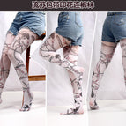 Tassel bag strap / One pack printed pantyhose free size