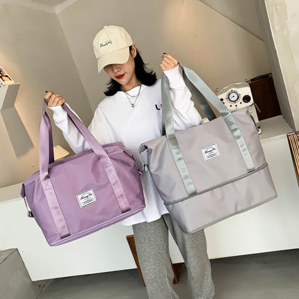 Travel Bag Women's Dry and Wet Separate Sports Shoulder Bag Foldable Storage Bag Gym Bag Men's Waterproof Luggage Bag
