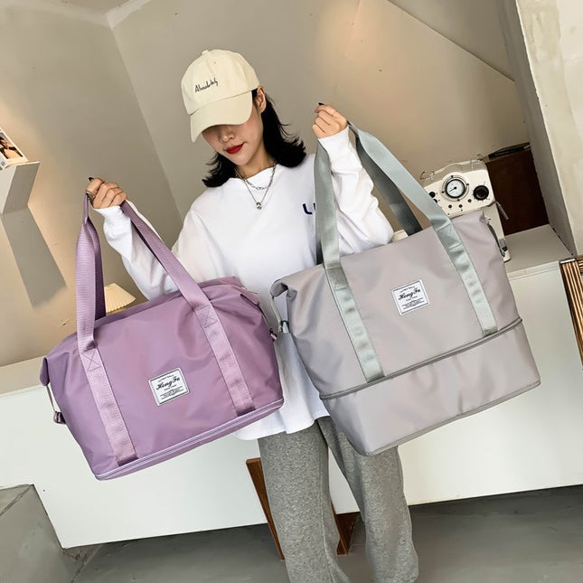 Travel Bag Women's Dry and Wet Separate Sports Shoulder Bag Foldable Storage Bag Gym Bag Men's Waterproof Luggage Bag