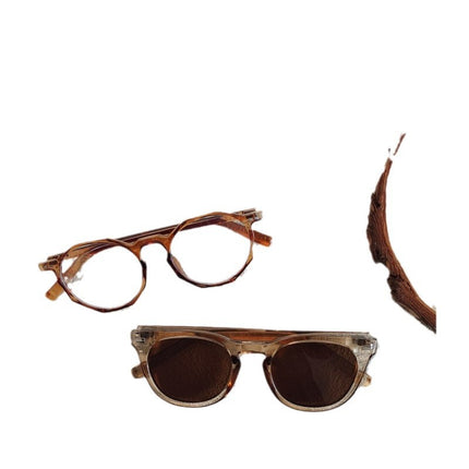 Champagne Color Sunglasses UV-resistant Sunglasses 2025 New Cross-border Trendy Men's and Women's Sunglasses