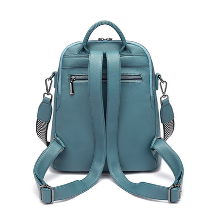 Genuine Leather Backpack for Women 2025 New Model Large Capacity Student School Bag with Multiple Pockets Urban Simple Versatile