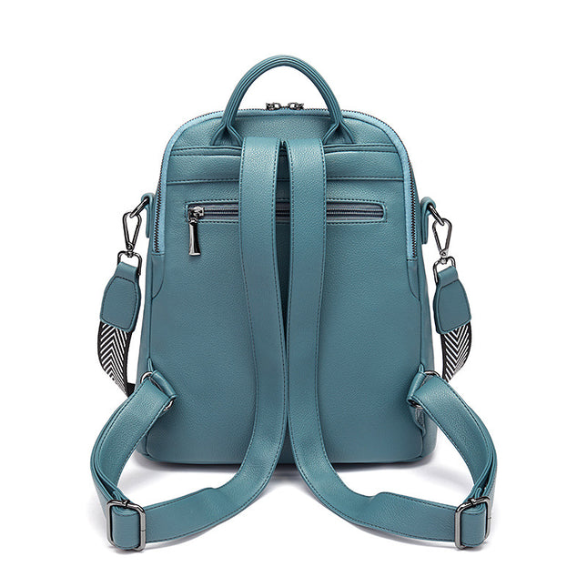 Genuine Leather Backpack for Women 2025 New Model Large Capacity Student School Bag with Multiple Pockets Urban Simple Versatile