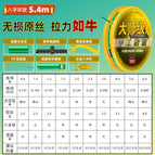 5.4 beige gold thread raw silk pe reinforcement-eight ring type [one box and two rolls]] / 0.8