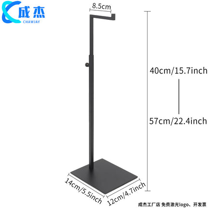 Cross-border Source Stainless Steel Display Hanging Bag Display Rack Women's Bag Rack Support Bag Rack Floor Adjustable Bag Rack