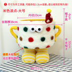 Beige polka dots-[large size feet]