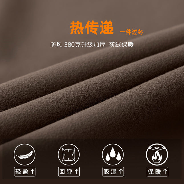 A cold winter 380g thick warm velvet autumn and winter warm yoga pants women's high waist hip sports fitness pants