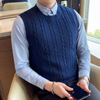 Blue (round neck) / S