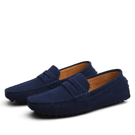2025 Autumn Wholesale Cross-Border Foreign Trade Travel Outdoor Leisure Large Size 38-49 Standard Leather Shoes One Piece Dropshipping