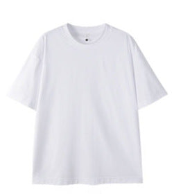 Dan Baoni | Summer Cool Sense Sunscreen Solid Color Advanced Sense Ice Silk Men's T-Shirt Loose Round Neck Shoulder Short Sleeve Customization