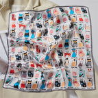 Kitten gray edge / 53*53cm