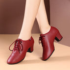 J04 wine red two-point bottom- 3.5cm heel height / 34