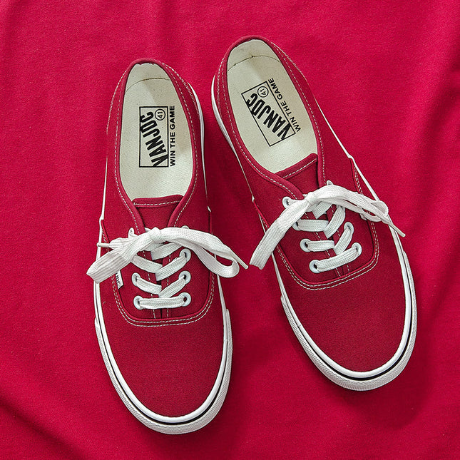 Spring new breathable canvas shoes men's classic shoes Hong Kong style Joker casual shoes Korean Niche board shoes wholesale
