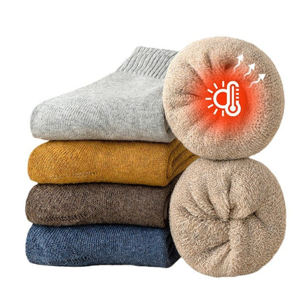 terry socks fleece-lined thick socks mid-tube socks for men and women autumn and winter warm warm towel socks winter warm stockings