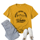Mustard yellow (black font) / S