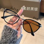 Bright black [color changing tea] / 0 degree anti-blue light [no degree]