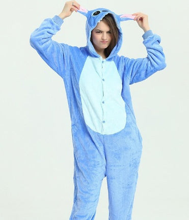 Mixed Batch Adult Children's Autumn and Winter Siaman Pajamas Tianma Unicorn Cartoon Cute Siaman Outer Wear Home Clothes