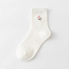 A pair of pink embroidery / Free size
