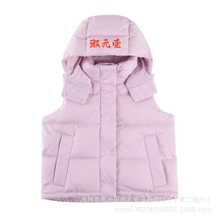 Lulu Original Wunder Puff Four-Panel Vest Bread-Style down Jacket Short Hooded Women's Coat