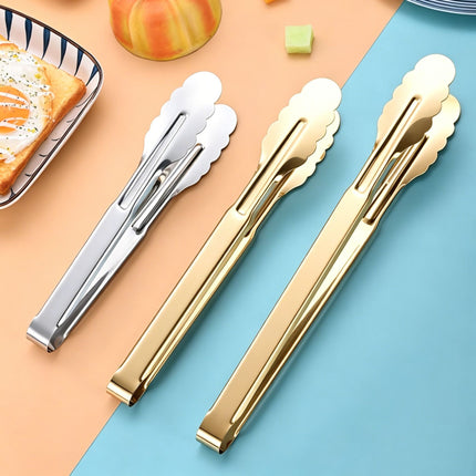Stainless Steel Food Clip Kitchen Anti-scalding Bread Clip Outdoor Barbecue Clip Buffet Steak Food Clip