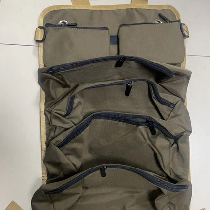 Canvas Tool Bag Durable Woodworking Electrician Repair Storage Bag Roll Car Tool Bag Hardware Bag
