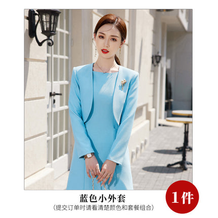Suit dress Women's Spring and Autumn New plus size two-piece suit high-grade temperament formal occasion professional suit suit skirt