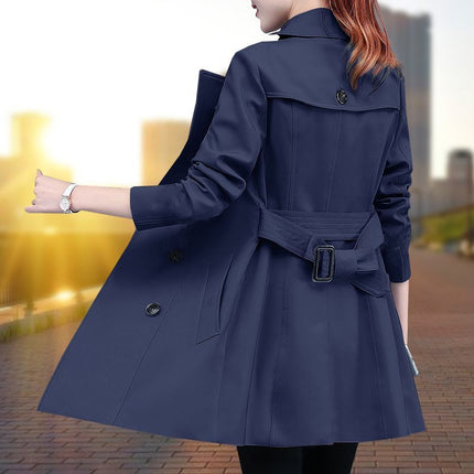 Women's Windbreaker 2025 Autumn New Style Short Slim Fit Women's Coat Mid-Length Waistcoat