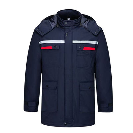 Winter Cotton Workwear Autumn and Winter Stain-Resistant Tops with Removable Lining Anti-Static Labor Protection Clothing Manufacturer Wholesale Workwear