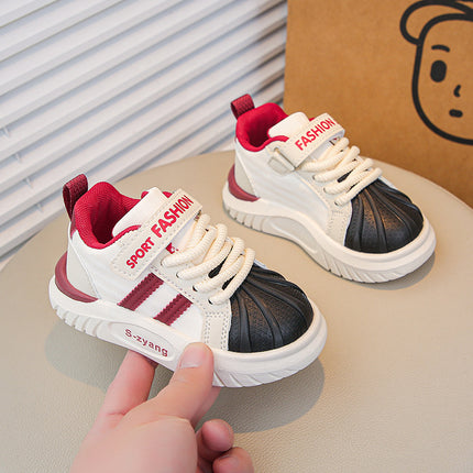 Autumn 2025 New Children's Leather Soft-soled sneaker All-match Casual Board Shoes for Boys and Girls sneaker