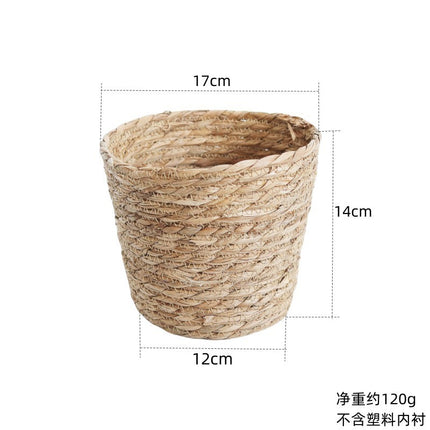 Straw Woven Bear Hug Flower Basket Gift / Panier Floral Paille Ours Cadeau