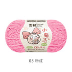 Little cute core 8#Peach powder*/*2.5mm thickness*50g*about 135m*chenille wool