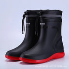 Red drawstring shoes / 38