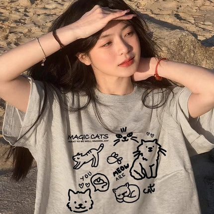 White Short-Sleeve T-Shirt for Women 2026 New Style Pure Cotton Half-Sleeve Loose Summer Base Layer Niche Design Top