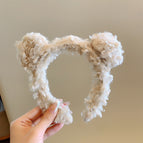 Khaki curly hair band (DM0924)