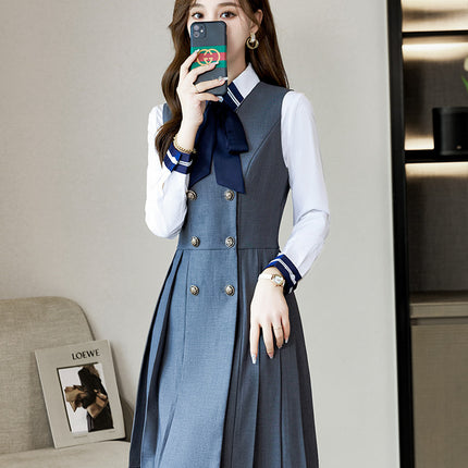 Kindergarten teacher garden clothes interview clothing dress suit group kindergarten teacher fashion temperament early education overalls women