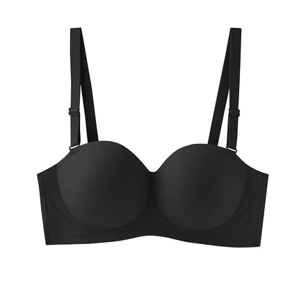 Half-Cup Seamless Small Bust Enhancing Push-Up Bra, 12-Cup Anti-Slip Strapless Underwear for Women, New Summer Product