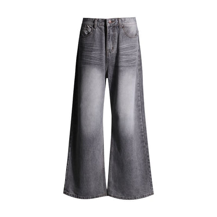 American Style Retro Wide Leg Jeans Women's 2025 Spring and Summer High Waist Loose Dosing All-match Straight Jeans Women