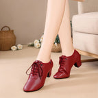 J04 wine red full bottom - 3.5cm heel height [recommended] / 34
