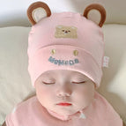 Round-eared bear fetal cap pink / One size fits all (0-12 months)