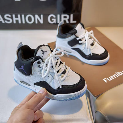 Children's Shoes, Youth Comfortable Basketball Shoes, 2026 Spring and Autumn Models, Girls' Student Running Shoes, Fashionable Air-Cushion Sports Shoes