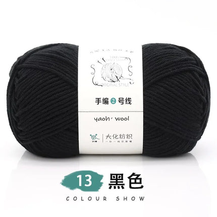 Doll hand-knitted No. 2 handmade wool woven scarf HAT medium thick coat stick needle DIY6 strand wool wholesale