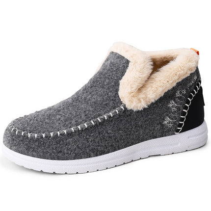 Women's Cotton Shoes, New Winter Style, Fleece-Lined and Thickened Snow Boots, Slip-On Short Boots, Cross-Border Fashion, Warm Cotton Boots