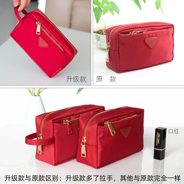 Guangzhou Manufacturer Directly Approved Waterproof Nylon Portable Cute Cosmetic Bag Sundry Storage Bag Mobile Phone Bag Coin Small Bag