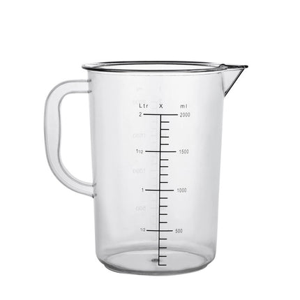 Acrylic black line scale measuring cup PC measuring cup transparent large capacity measuring cup with handle tea baking catering measuring cup