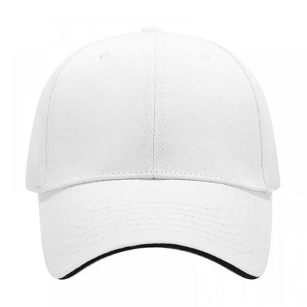 Layered Cotton Six-Panel Baseball Cap Sun Hat Spring and Autumn Couple Fashion Versatile Hat with Stylish Copper Buckle